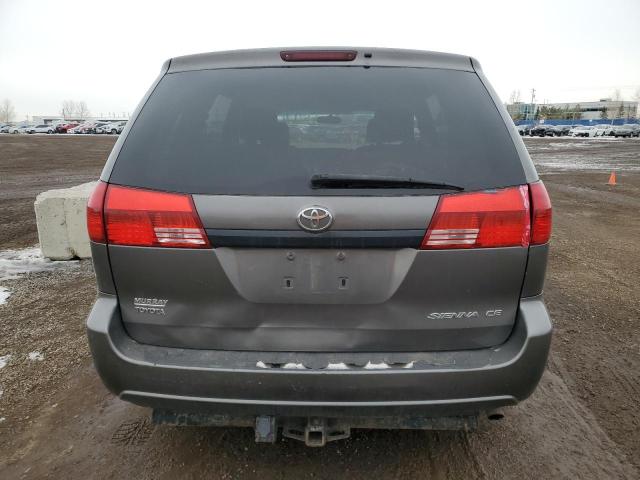 5TDZA29C44S087739 - 2004 TOYOTA SIENNA CE GRAY photo 6