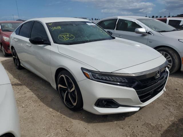 1HGCV1F31NA111536 - 2022 HONDA ACCORD SPORT WHITE photo 4