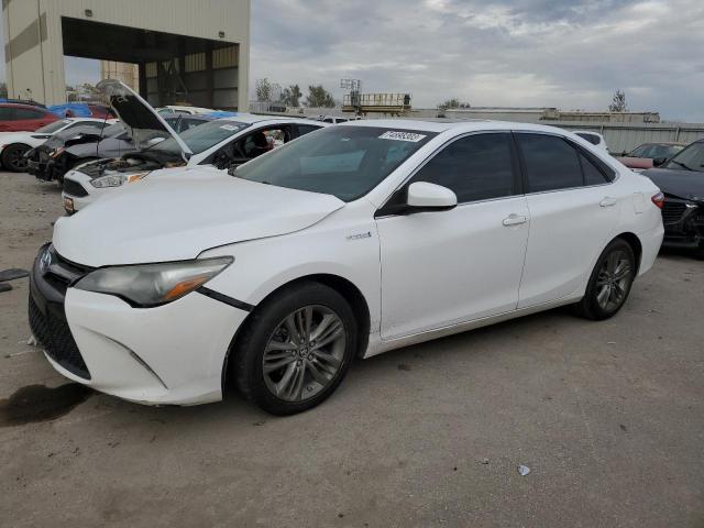 4T1BD1FK1GU183628 - 2016 TOYOTA CAMRY HYBRID WHITE photo 1