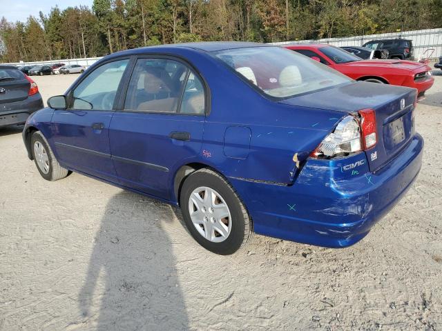1HGES16385L026392 - 2005 HONDA CIVIC DX VP Blau Foto 2