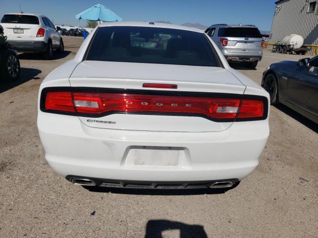 2C3CDXBG5EH321740 - 2014 DODGE CHARGER SE WHITE photo 6