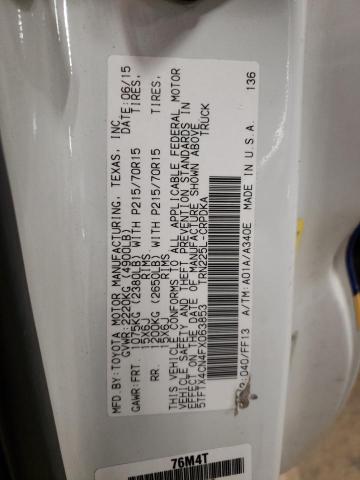 5TFTX4CN4FX063853 - 2015 TOYOTA TACOMA ACCESS CAB თეთრი ფოტო 13