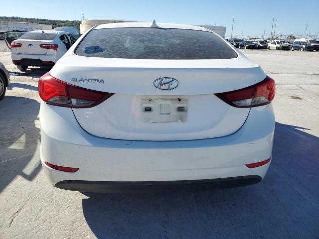 5NPDH4AEXEH475855 - 2014 HYUNDAI ELANTRA SE WHITE photo 6