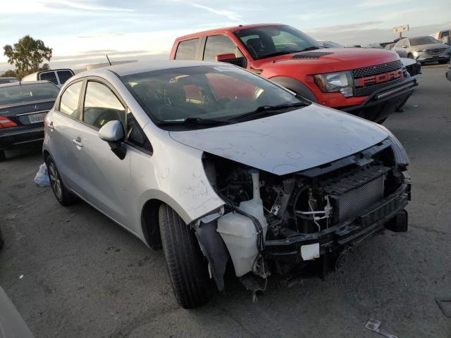 KNADN5A33E6405277 - 2014 KIA RIO EX SILVER photo 4