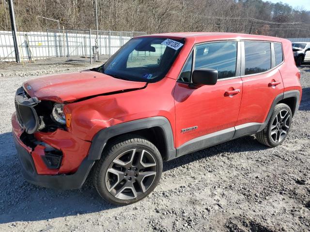 ZACNJDABXMPM36636 - 2021 JEEP RENEGADE SPORT RED photo 1