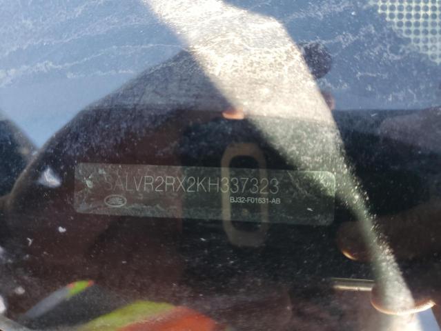 SALVR2RX2KH337323 - 2019 LAND ROVER RANGE ROVE HSE BLACK photo 13