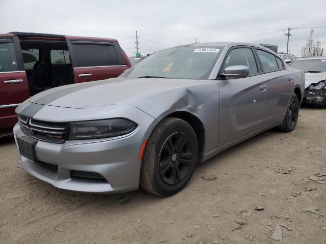 2C3CDXBG2FH752263 - 2015 DODGE CHARGER SE GRAY photo 1