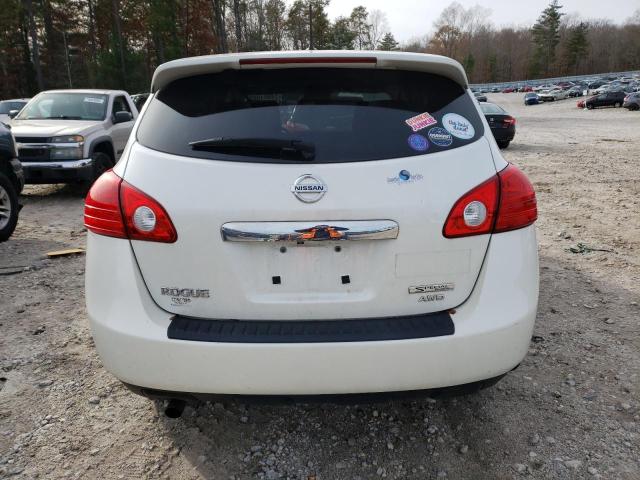 JN8AS5MV4DW126774 - 2013 NISSAN ROGUE S WHITE photo 6