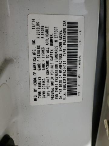 19UUB2F79FA014124 - 2015 ACURA TLX ADVANCE WHITE photo 13