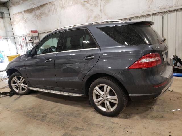 4JGDA5HBXEA310980 - 2014 MERCEDES-BENZ ML 350 4MATIC BLUE photo 2