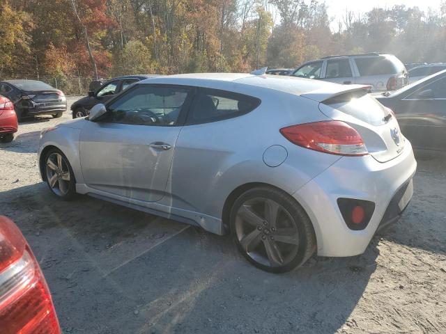 KMHTC6AE3EU206362 - 2014 HYUNDAI VELOSTER TURBO SILVER photo 2