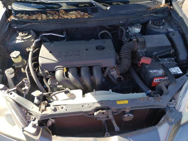 2T1KR32E98C692785 - 2008 TOYOTA COROLLA MA XR GRAY photo 11