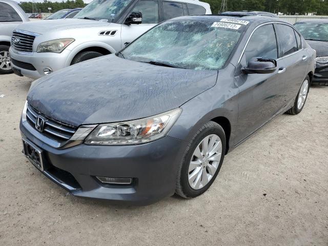 1HGCR3F90DA018848 - 2013 HONDA ACCORD TOURING GRAY photo 1