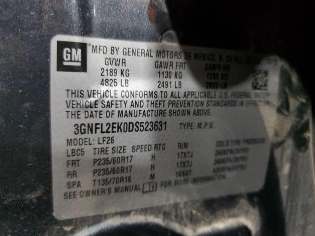 3GNFL2EK0DS523631 - 2013 CHEVROLET CAPTIVA LS ნაცრისფერი ფოტო 13