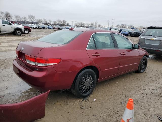 1HGCM66544A071856 - 2004 HONDA ACCORD EX BURGUNDY photo 3