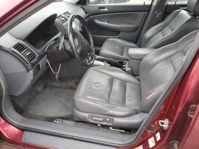 1HGCM66544A071856 - 2004 HONDA ACCORD EX BURGUNDY photo 7