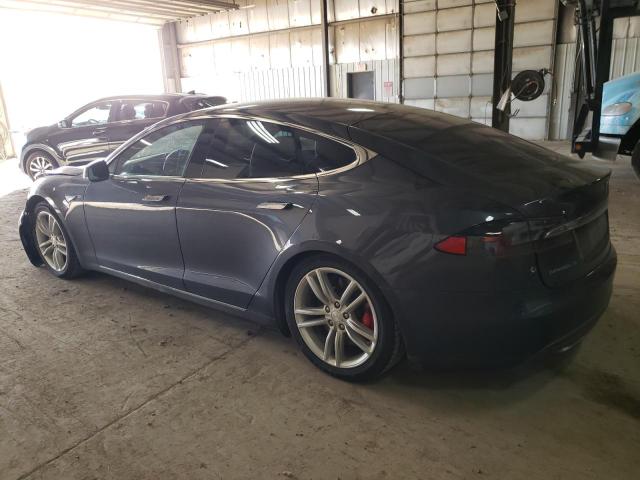 5YJSA1H20EFP64957 - 2014 TESLA MODEL S ნაცრისფერი ფოტო 2
