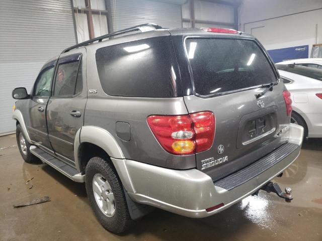 5TDBT44A83S189461 - 2003 TOYOTA SEQUOIA SR5 GRAY photo 2