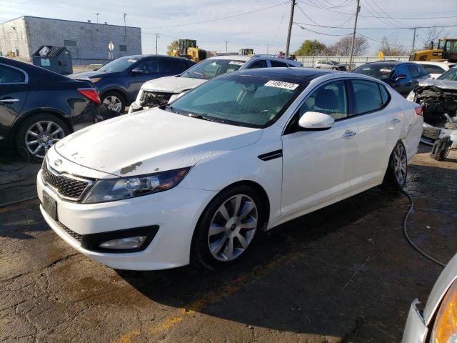 5XXGR4A60DG187405 - 2013 KIA OPTIMA SX WHITE photo 1