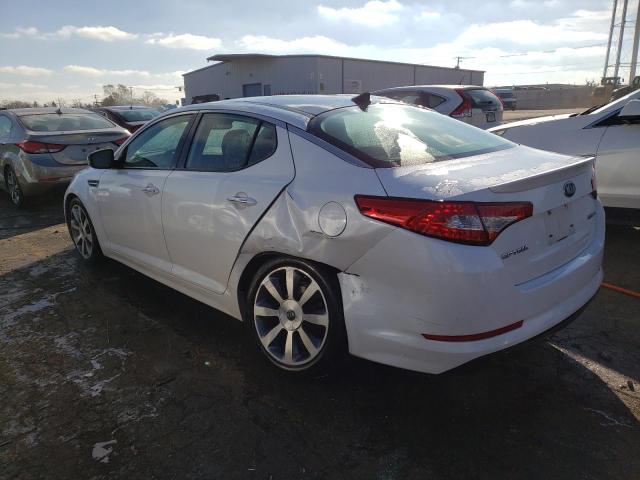 5XXGR4A60DG187405 - 2013 KIA OPTIMA SX WHITE photo 2