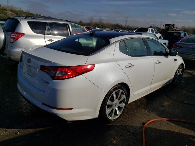 5XXGR4A60DG187405 - 2013 KIA OPTIMA SX WHITE photo 3