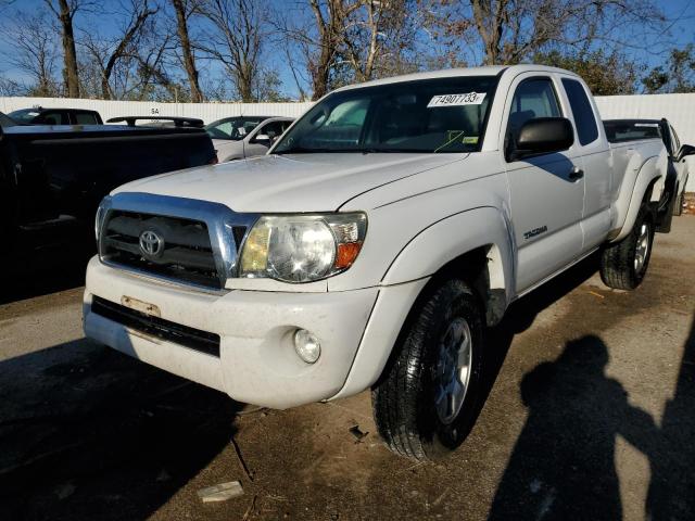 5TETU62N56Z205724 - 2006 TOYOTA TACOMA PRERUNNER ACCESS CAB WHITE photo 1
