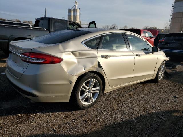 3FA6P0HD7JR267754 - 2018 FORD FUSION SE GOLD photo 3