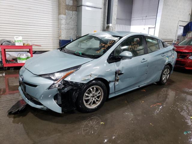 JTDKARFU5G3504539 - 2016 TOYOTA PRIUS BLUE photo 1