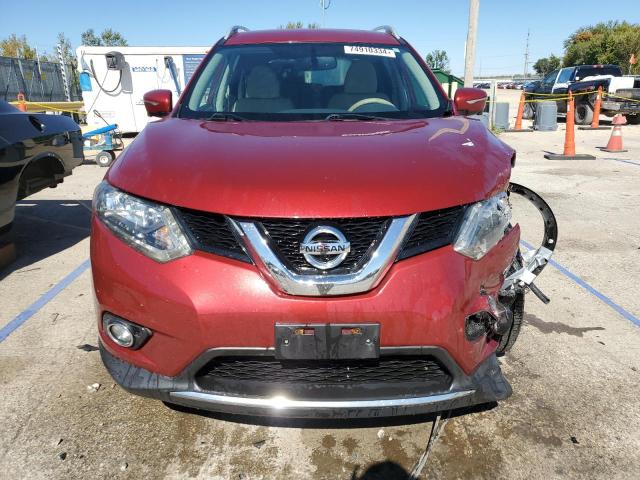 5N1AT2MV4EC858490 - 2014 NISSAN ROGUE S RED photo 5