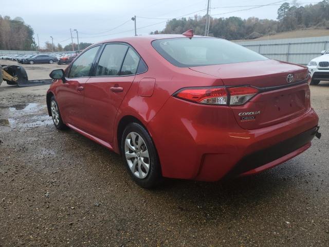 JTDEPRAE2LJ096258 - 2020 TOYOTA COROLLA LE RED photo 2