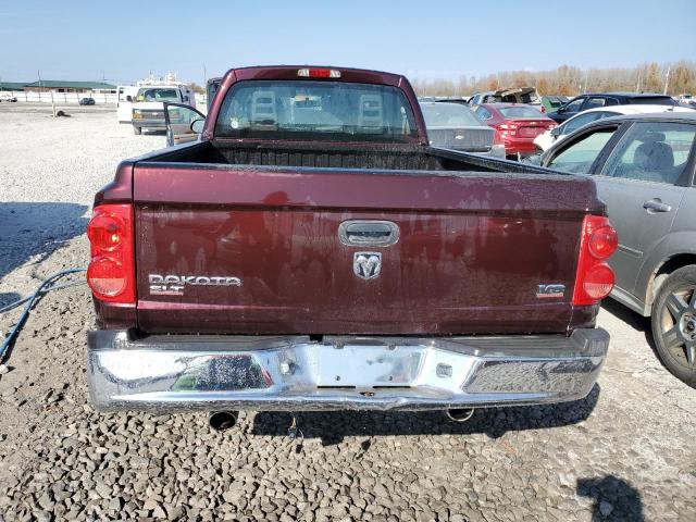 1D7HW42N75S220979 - 2005 DODGE DAKOTA SLT BURGUNDY photo 6