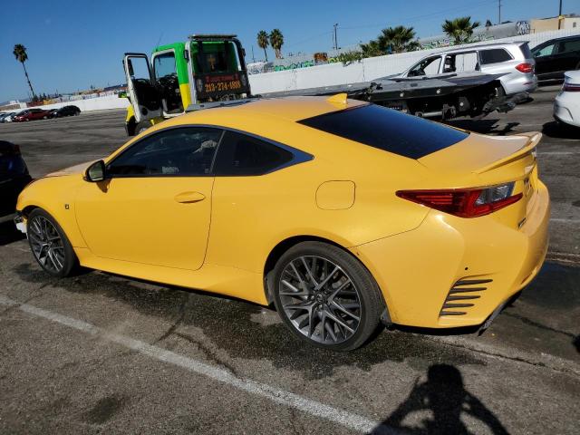 JTHHZ5BC2J5018242 - 2018 LEXUS RC 350 YELLOW photo 2