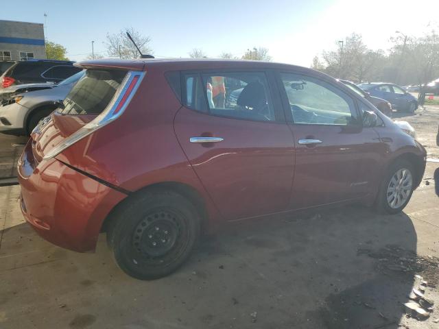 1N4AZ0CP7DC418925 - 2013 NISSAN LEAF S RED photo 3