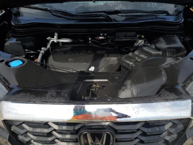 5FNYF7H54NB001025 - 2022 HONDA PASSPORT EXL შავი ფოტო 12