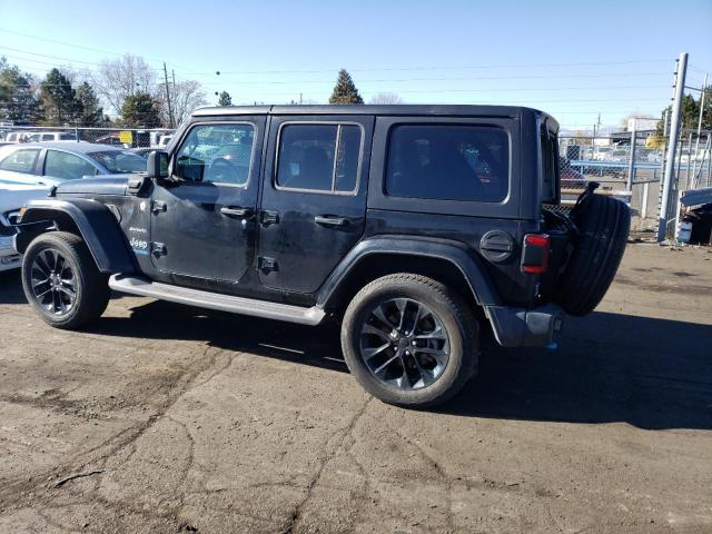 1C4JJXP66NW214449 - 2022 JEEP WRANGLER U SAHARA 4XE BLACK photo 2