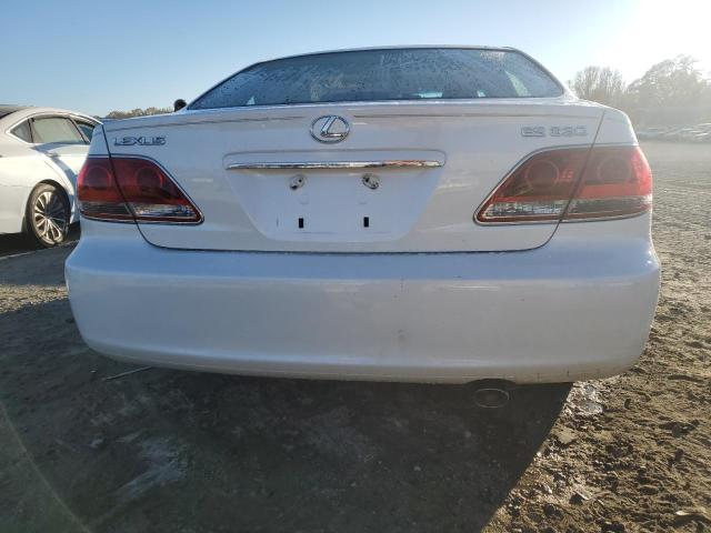 JTHBA30G555081395 - 2005 LEXUS ES 330 WHITE photo 6