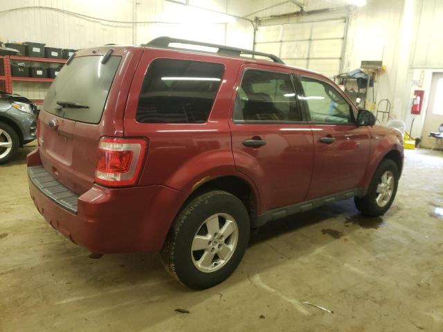 1FMCU0D7XCKC50181 - 2012 FORD ESCAPE XLT MAROON photo 3