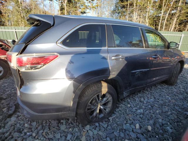 5TDJKRFH8GS505419 - 2016 TOYOTA HIGHLANDER XLE BLUE photo 3