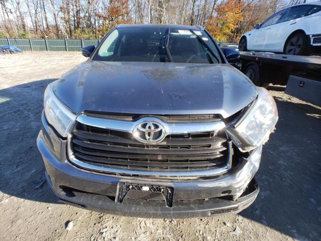 5TDJKRFH8GS505419 - 2016 TOYOTA HIGHLANDER XLE BLUE photo 5