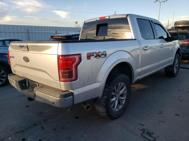 1FTEW1EF5HFA82985 - 2017 FORD F150 SUPERCREW SILVER photo 3