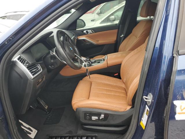5UXCY4C01M9E76429 - 2021 BMW X6 SDRIVE 40I BLUE photo 7