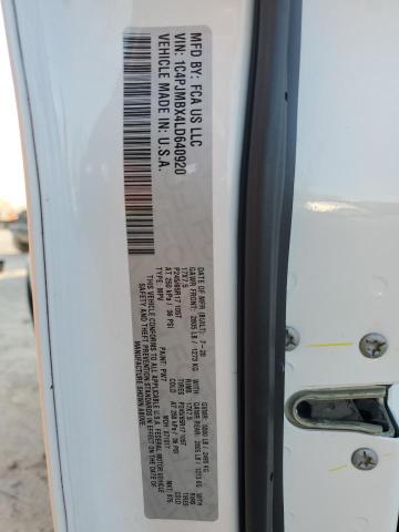 1C4PJMBX4LD640920 - 2020 JEEP CHEROKEE TRAILHAWK თეთრი ფოტო 14