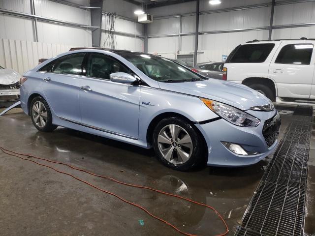 KMHEC4A44CA047340 - 2012 HYUNDAI SONATA HYBRID BLUE photo 4