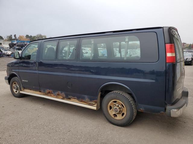 1GJHG39U361272933 - 2006 GMC SAVANA G3500 BLUE photo 2