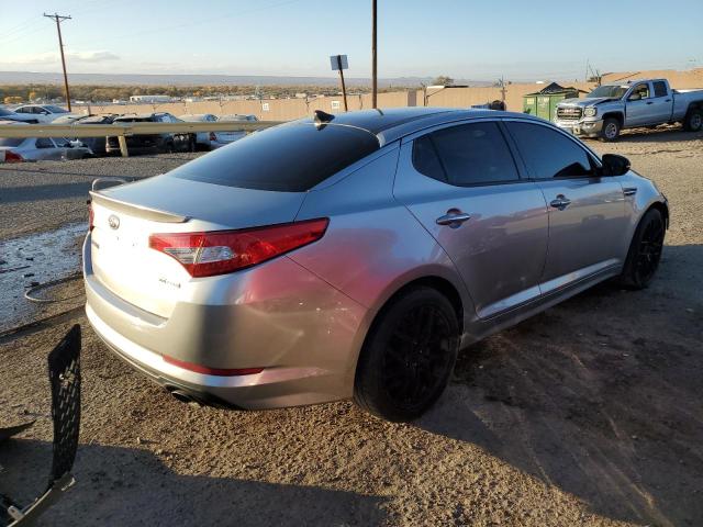 5XXGR4A69DG139661 - 2013 KIA OPTIMA SX SILVER photo 3