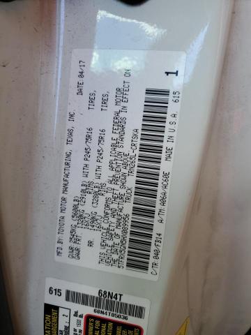 5TFRX5GN5HX089956 - 2017 TOYOTA TACOMA ACCESS CAB თეთრი ფოტო 13