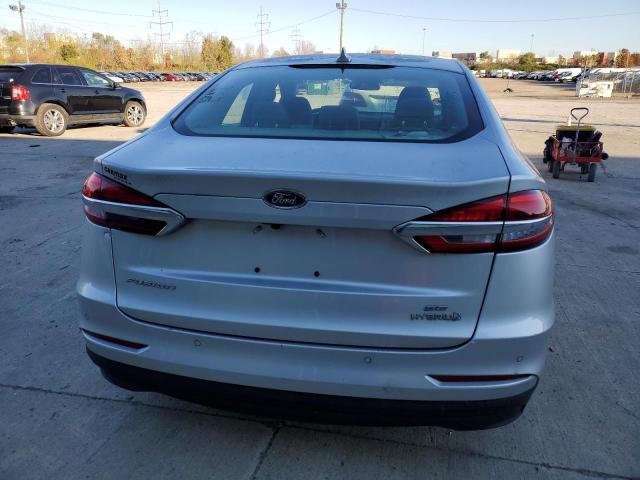 3FA6P0LU7KR224931 - 2019 FORD FUSION SE SILVER photo 6