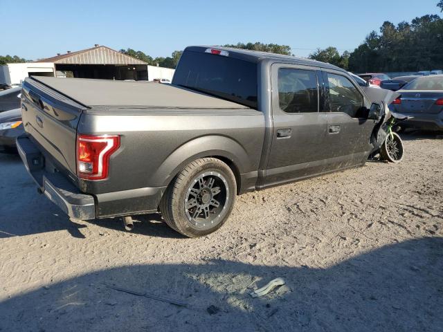 1FTEW1C80GKF86483 - 2016 FORD F150 SUPERCREW GRAY photo 3