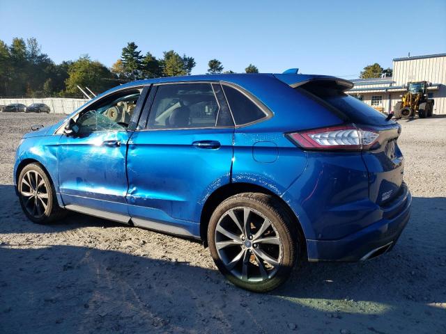 2FMPK4AP0JBB69703 - 2018 FORD EDGE SPORT BLUE photo 2