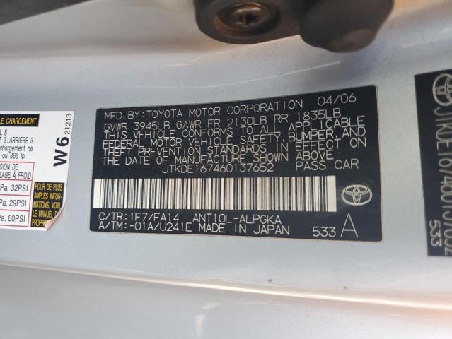 JTKDE167460137652 - 2006 TOYOTA SCION TC 银色 照片 12